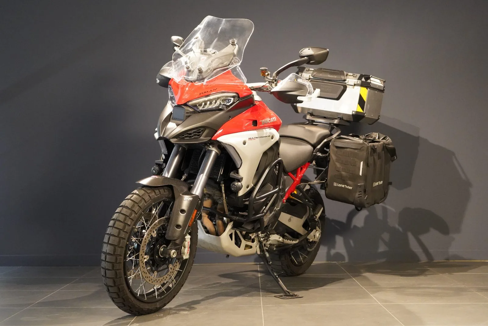 KTM Multistrada V4 Rally Radar Red Spoked Wheels d'occasion